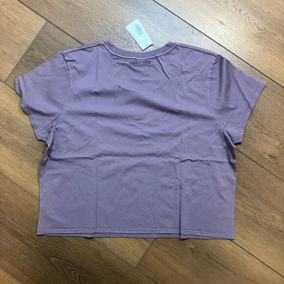 Outdoor Voices NWT Everyday Shortsleeve Plum Size 3XL - Picture 2 of 7